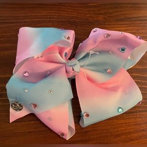 Jojo Siwa signature collection pink and blue  Kind Is Cool hair bow clip.